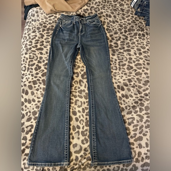 High Rise Flare Jeans - Picture 3 of 4